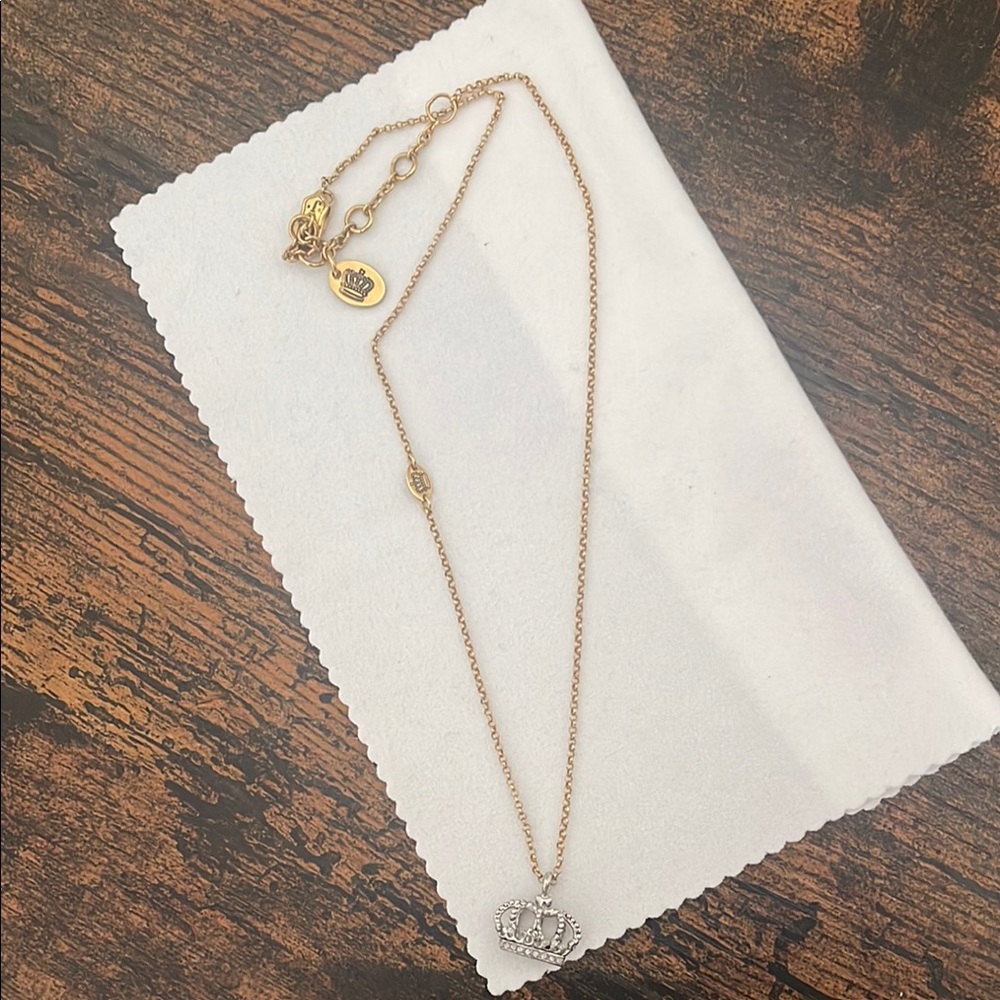 Vintage Juicy Couture Crown Necklace